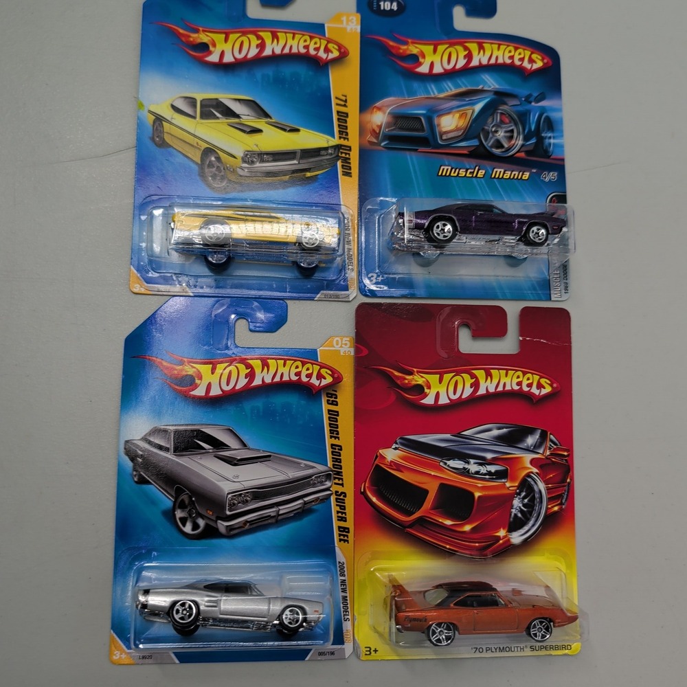 Hot Wheels Mopar Muscle Car Lot 71 Dodge Demon 69 Charger Super Bee 70 Superbird